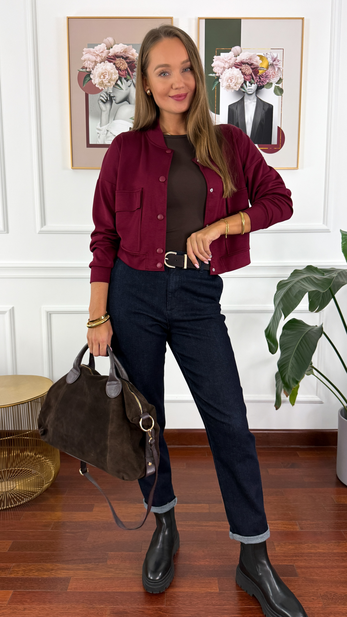 Bomberka Lorca burgundowa