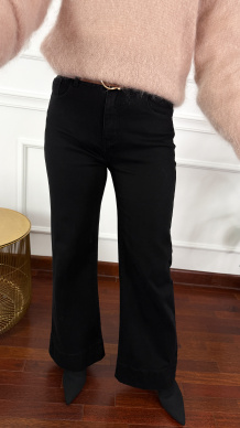 Spodnie dzwony Donna czarne