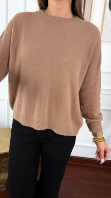 Wełniany sweter Zaria camel