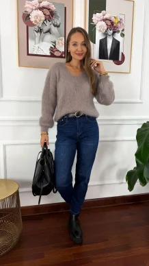 Moherowy sweter Lily fango