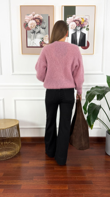 Moherowy kardigan Nell różowy