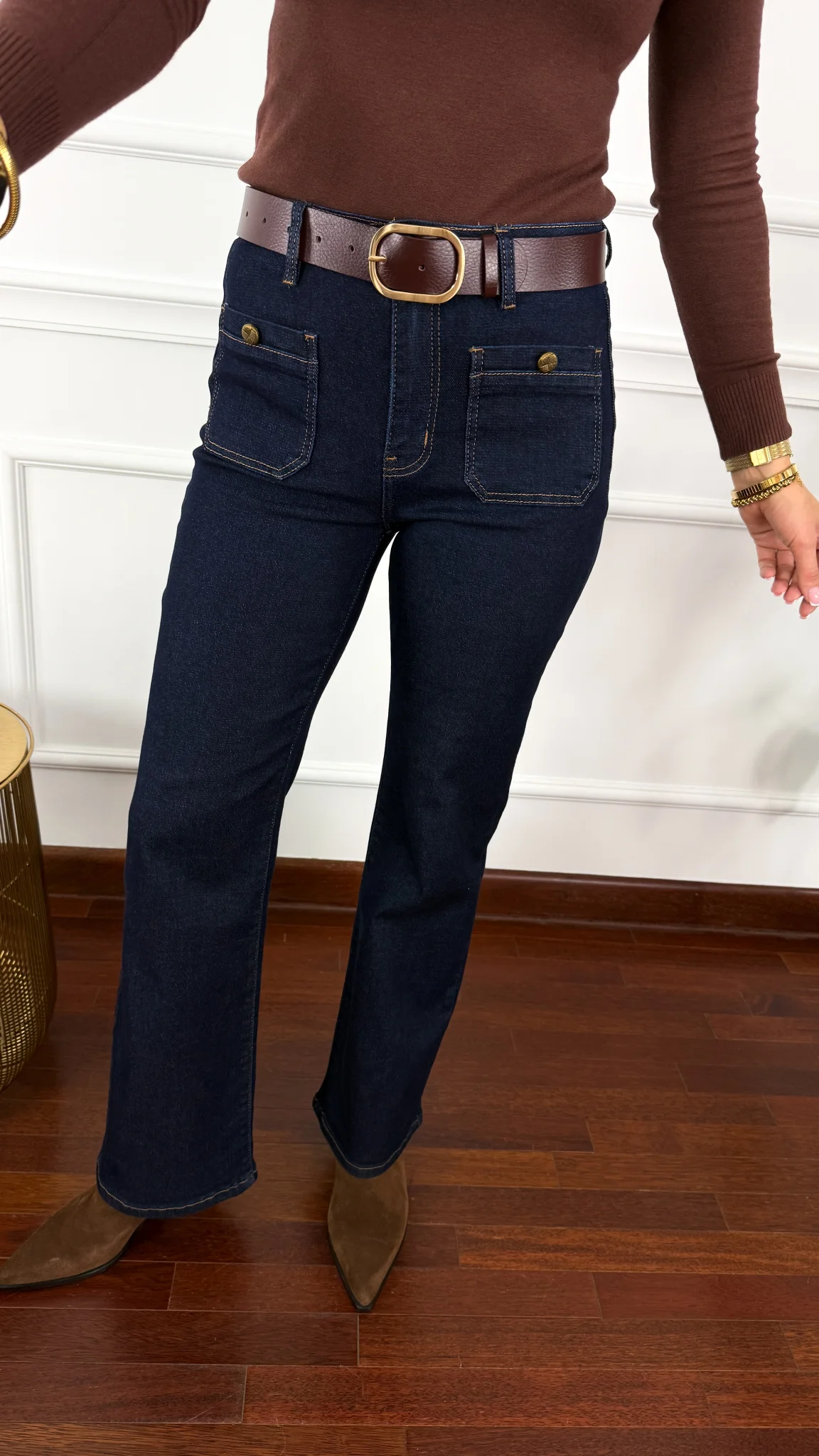 Spodnie dzwony Zarina denim