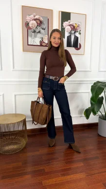 Spodnie dzwony Zarina denim