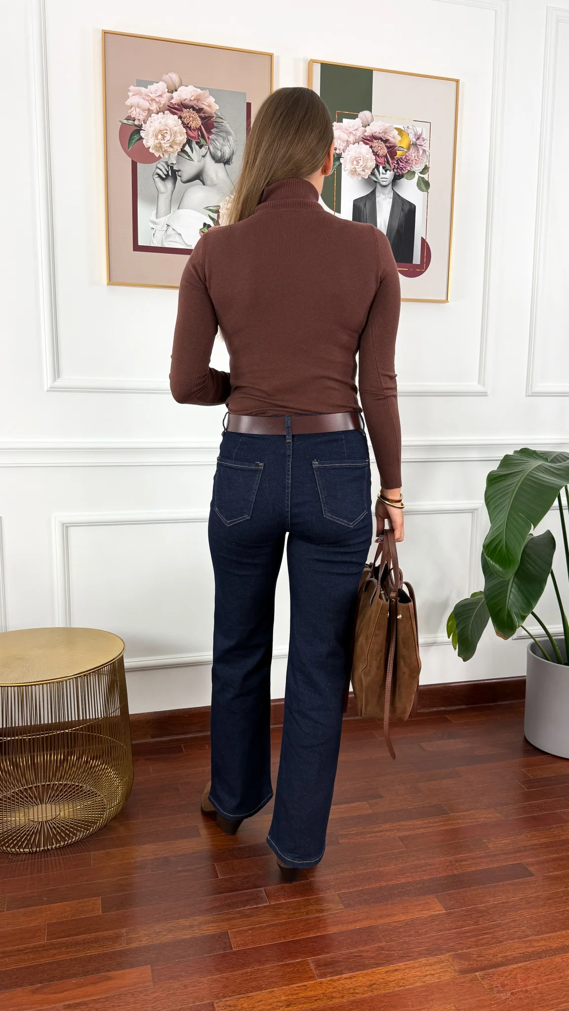 Spodnie dzwony Zarina denim