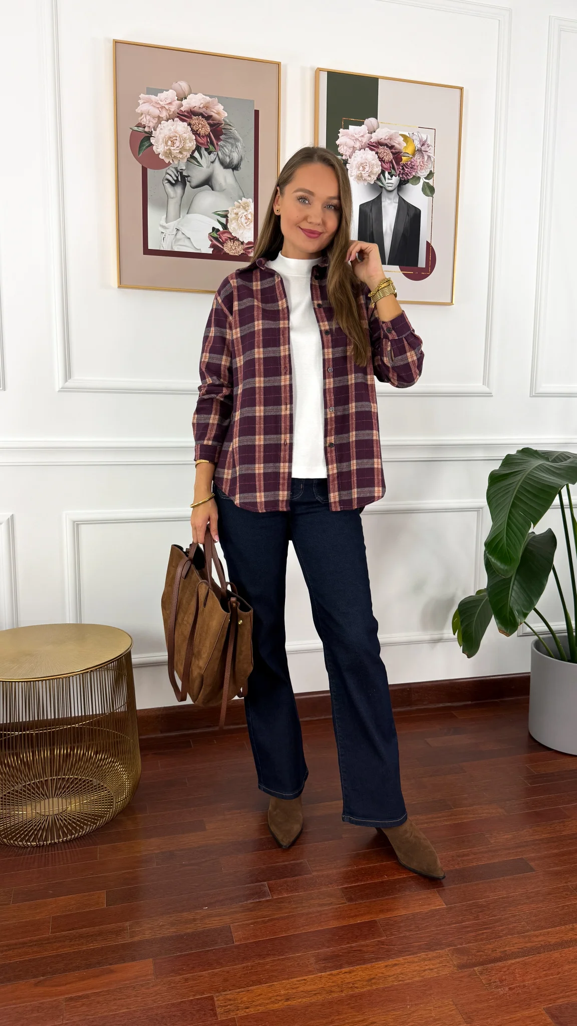 Koszula w kratę Vivi...