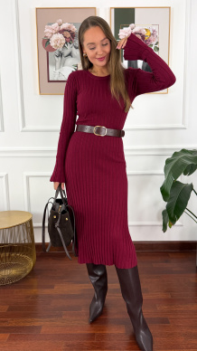 Sukienka Paloma bordowa