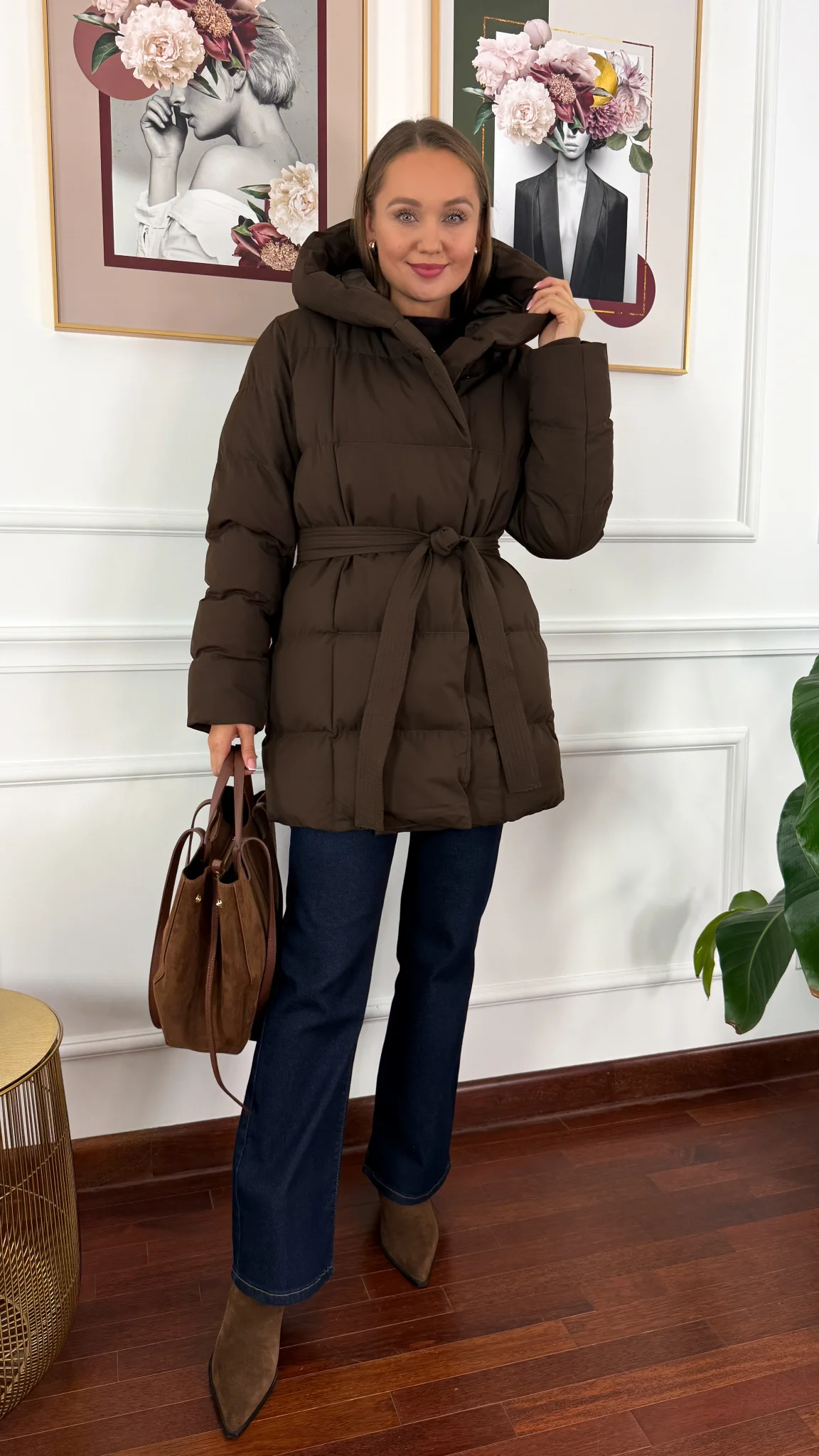 Kurtka Elvo brązowa