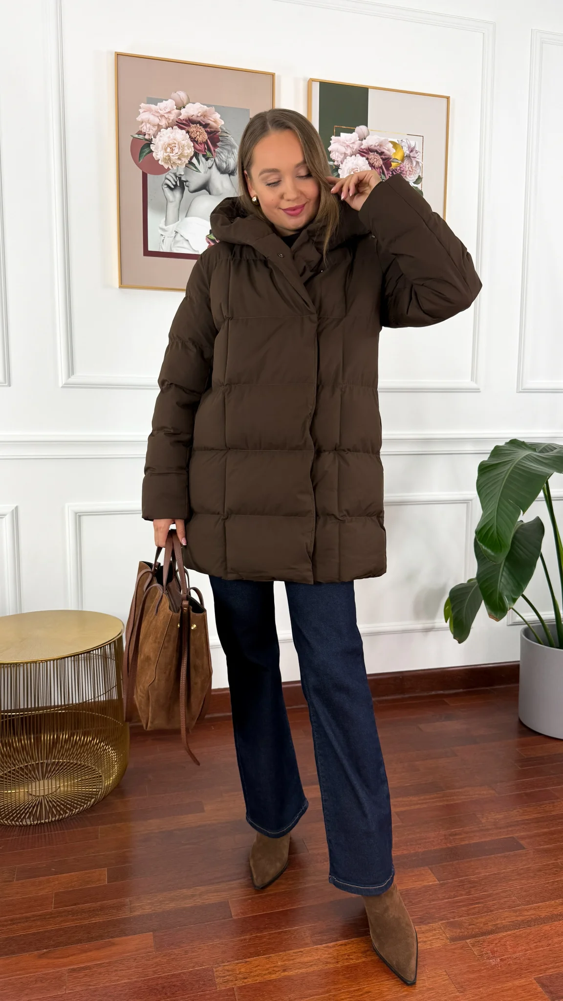 Kurtka Elvo brązowa