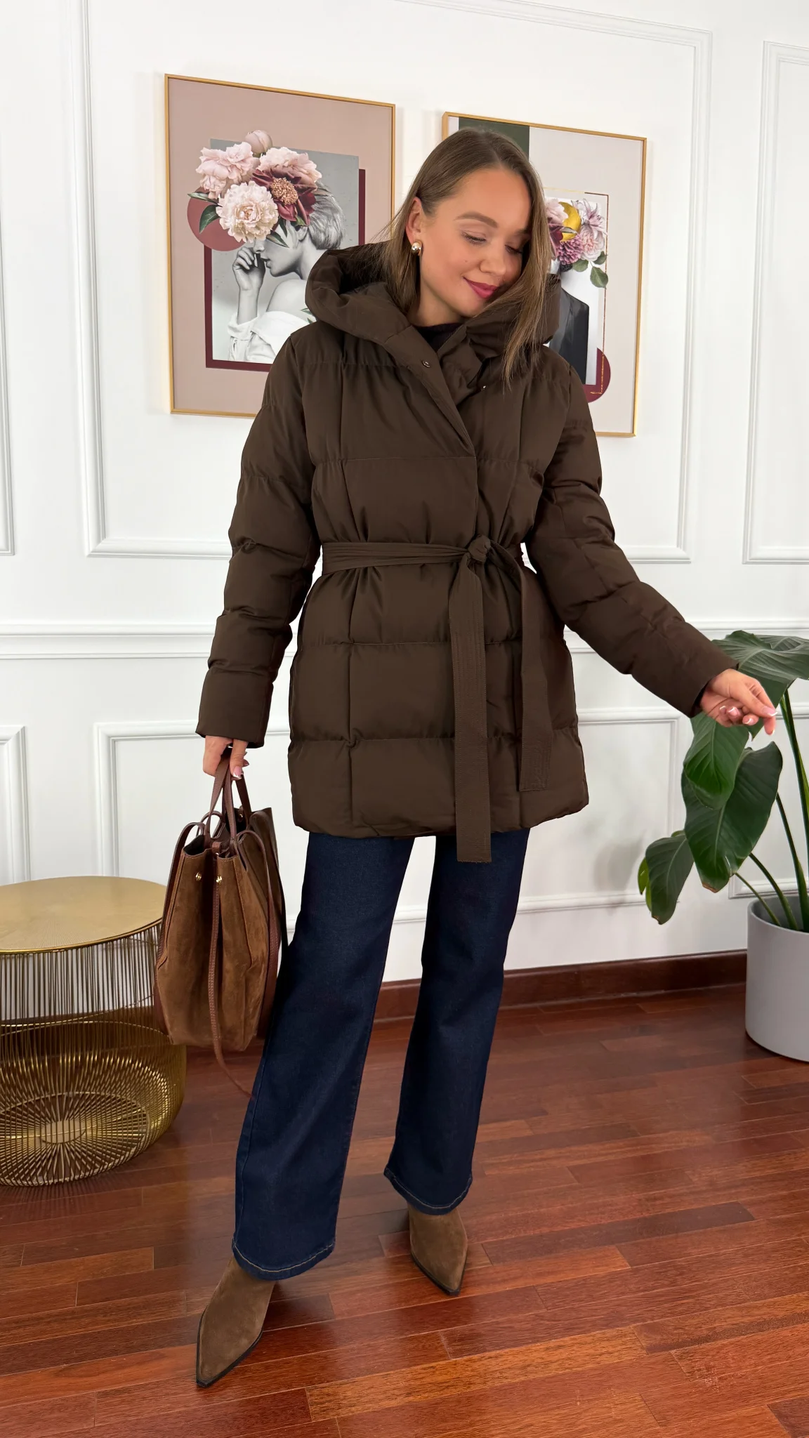 Kurtka Elvo brązowa