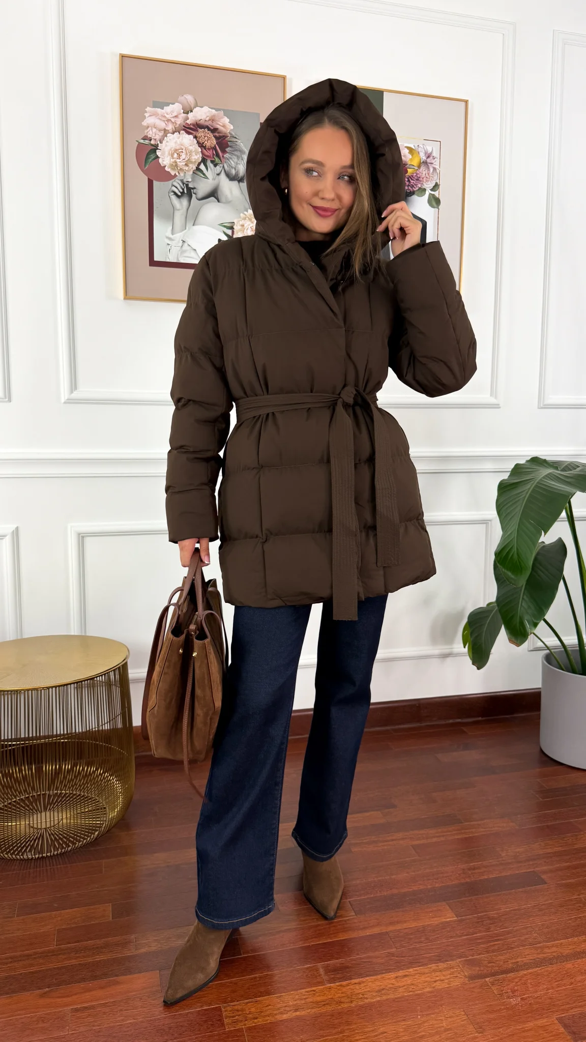 Kurtka Elvo brązowa