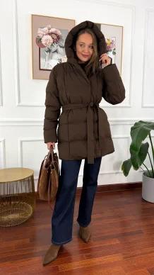 Kurtka Elvo brązowa