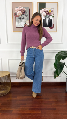 Wełniany golf Samanta różowy