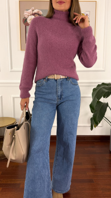 Wełniany golf Samanta różowy