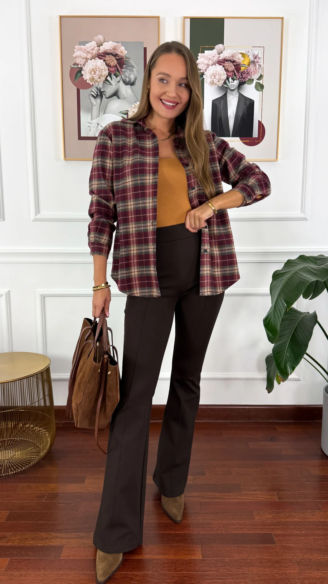 Wiskozowe spodnie dzwony...