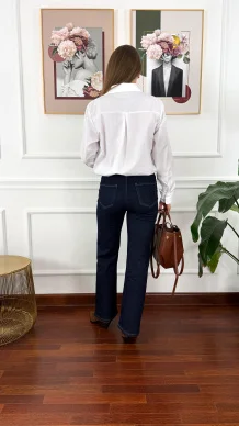 Bawełniana koszula Fosca biała