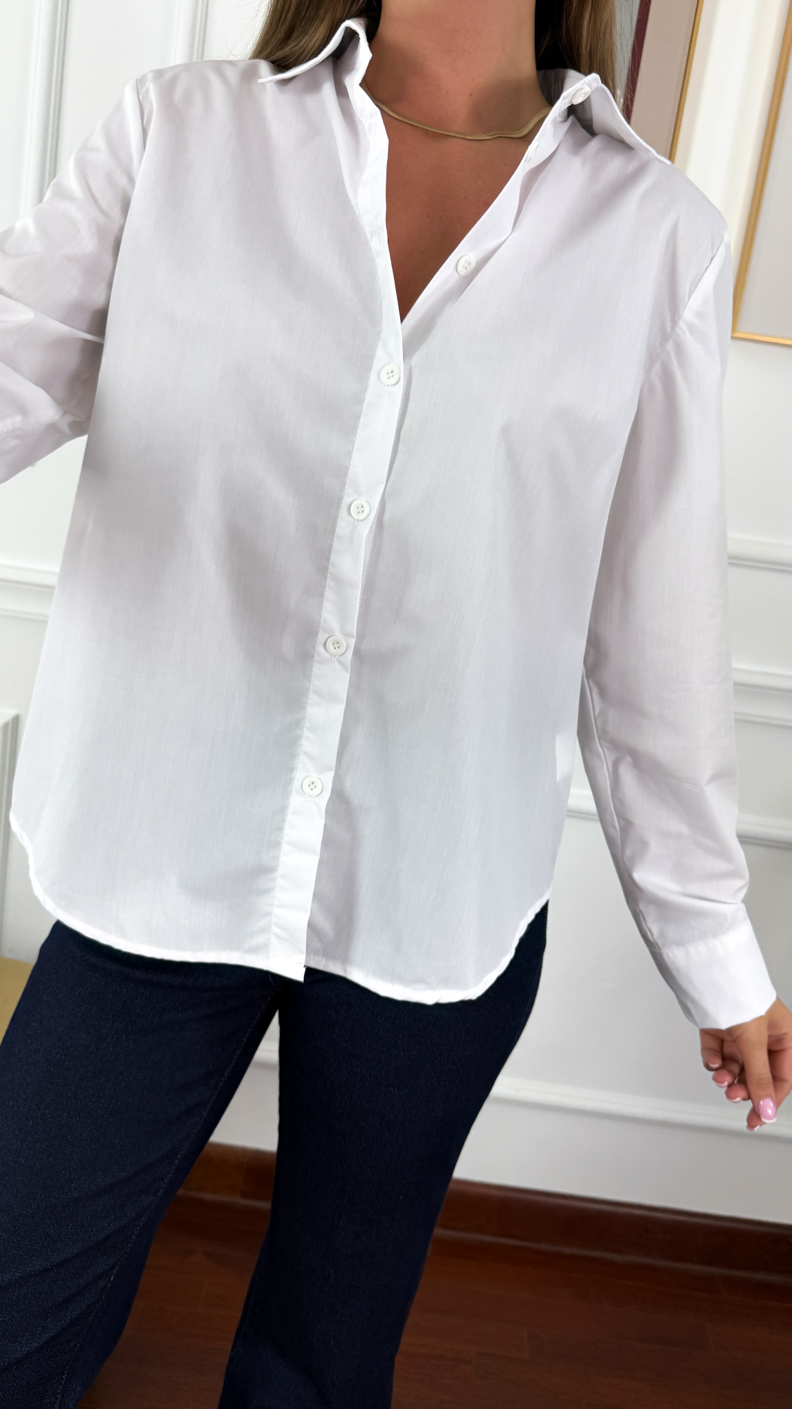 Bawełniana koszula Fosca biała