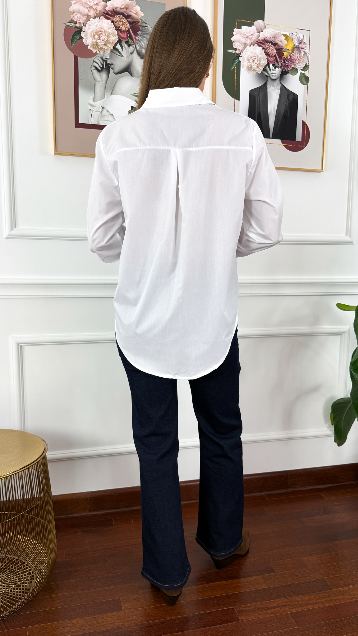 Bawełniana koszula Fosca biała