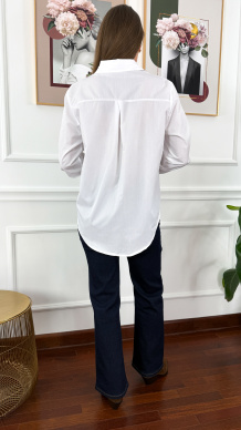 Bawełniana koszula Fosca biała