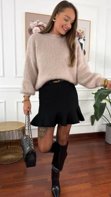 Sweter z wełną Viktoria beżowy