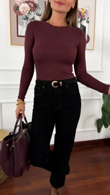 Bawełniana bluzka Talin burgundowa