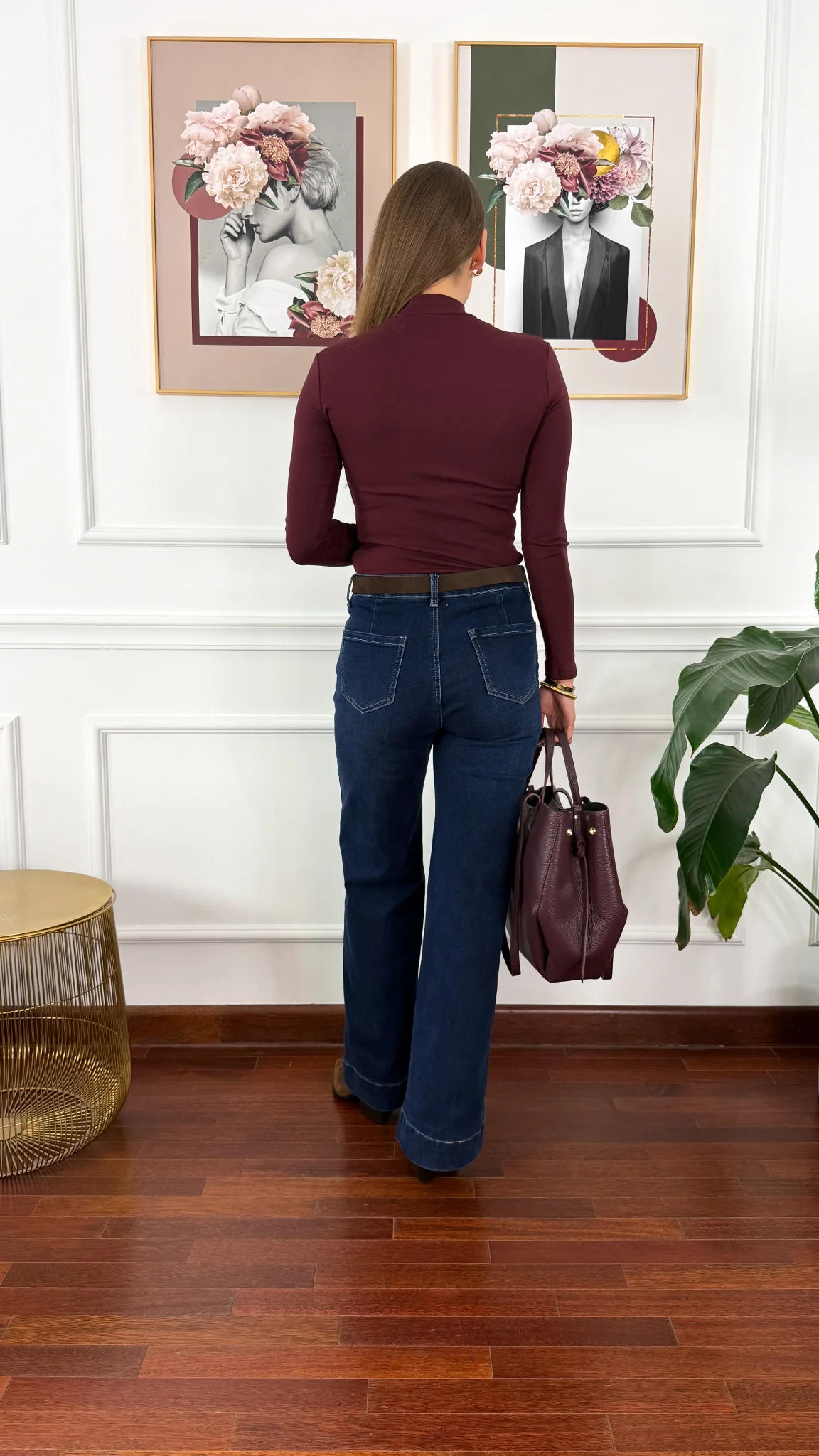 Bawełniana bluzka Brisa burgundowa