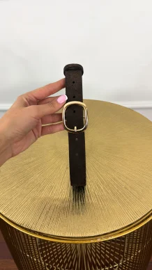 Zamszowy pasek Evio czekoladowy