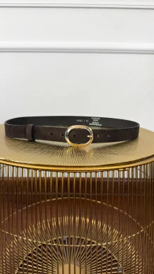 Zamszowy pasek Evio czekoladowy