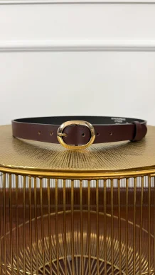 Skórzany pasek Zeni brązowy