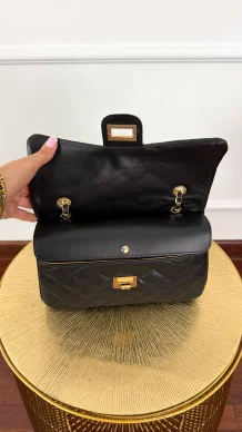 Skórzana torebka Nilo czarna