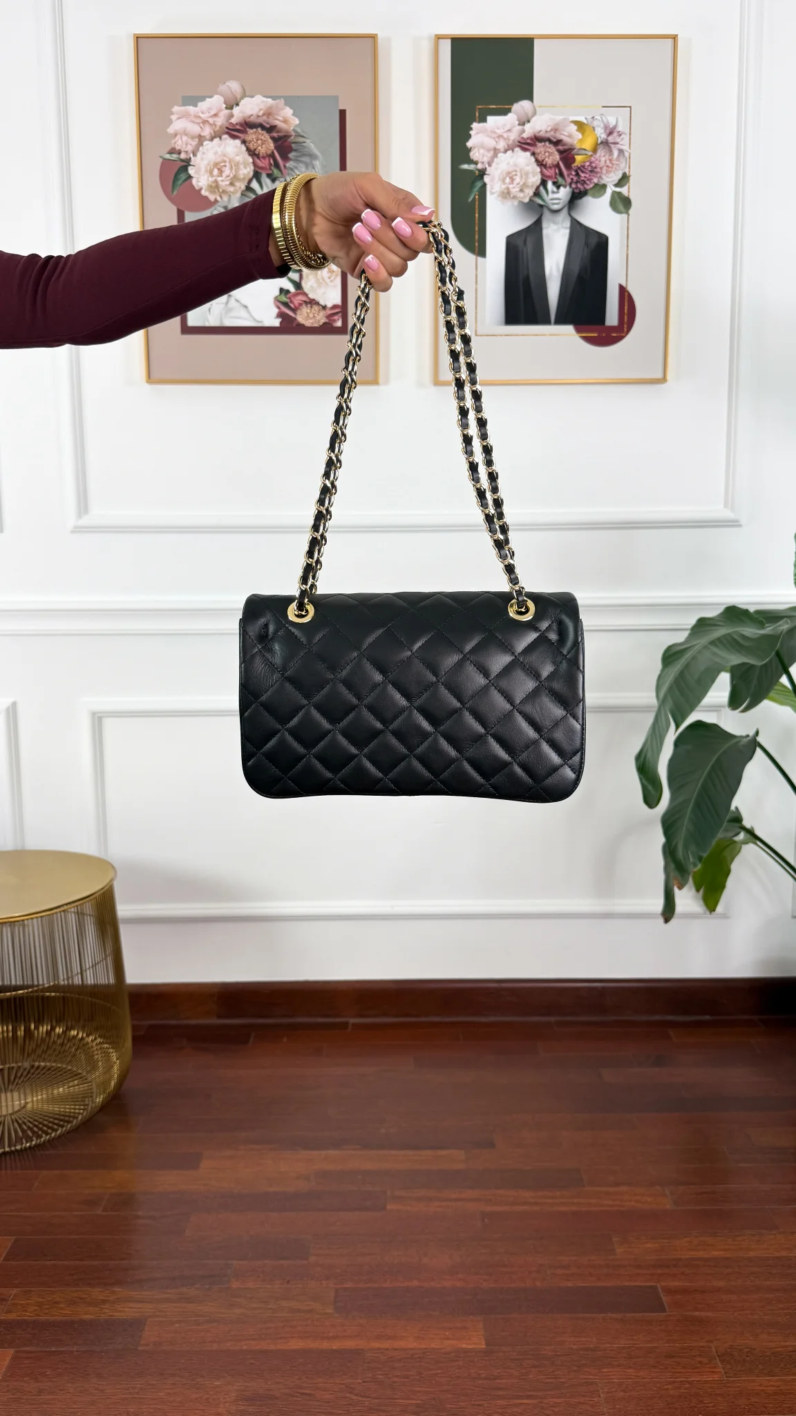 Skórzana torebka Nilo czarna