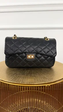 Skórzana torebka Nilo czarna