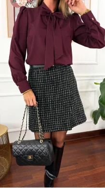 Skórzana torebka Nilo czarna