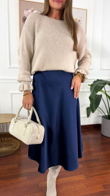 Wiskozowa spódnica Petra niebieska