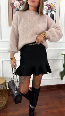 Wiskozowa spódnica Bettina czarna