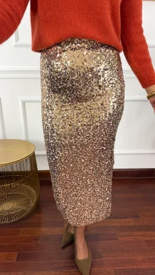 Cekinowa spódnica Valeria złota