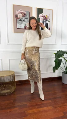 Alpakowy sweter Marcella śmietankowy