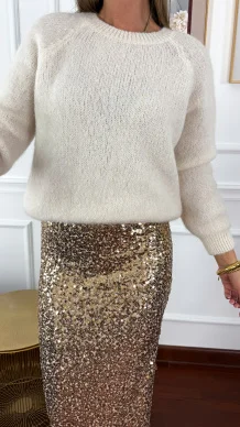 Alpakowy sweter Marcella śmietankowy