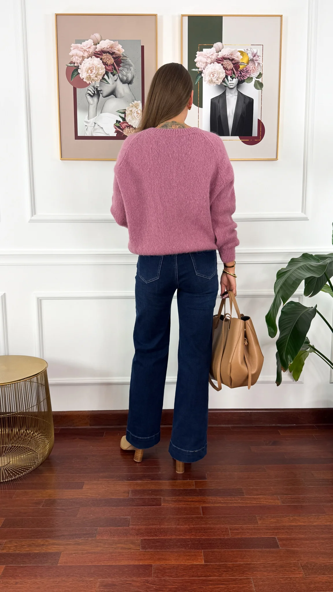 Alpakowy sweter Marcella różowy