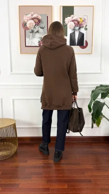 Bawełniana bluza Isadora czekoladowa