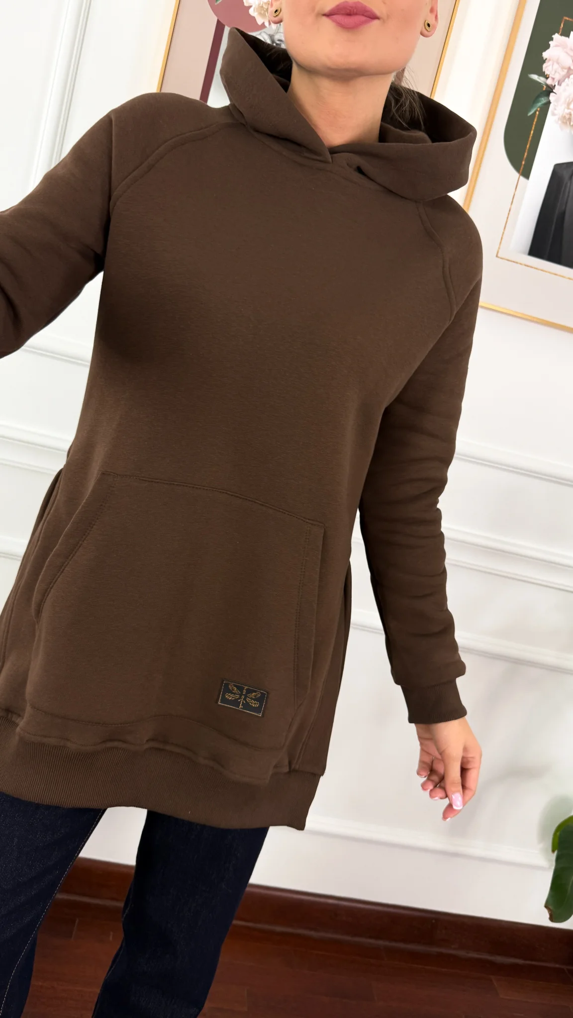 Bawełniana bluza Isadora czekoladowa