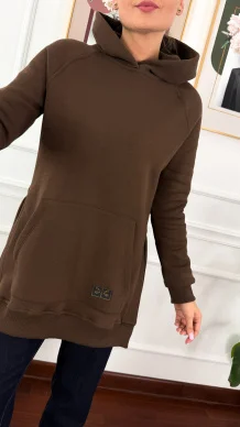 Bawełniana bluza Isadora czekoladowa