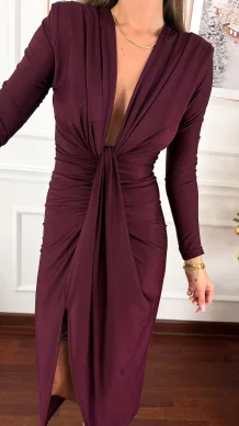 Sukienka Vessa burgundowa