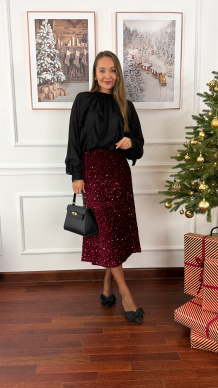 Wiskozowa koszula Flora czarna