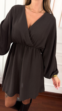 Sukienka nietoperz Violet czekoladowa