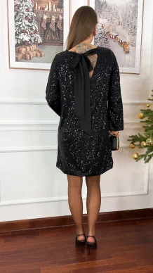 Cekinowa sukienka Julia czarna