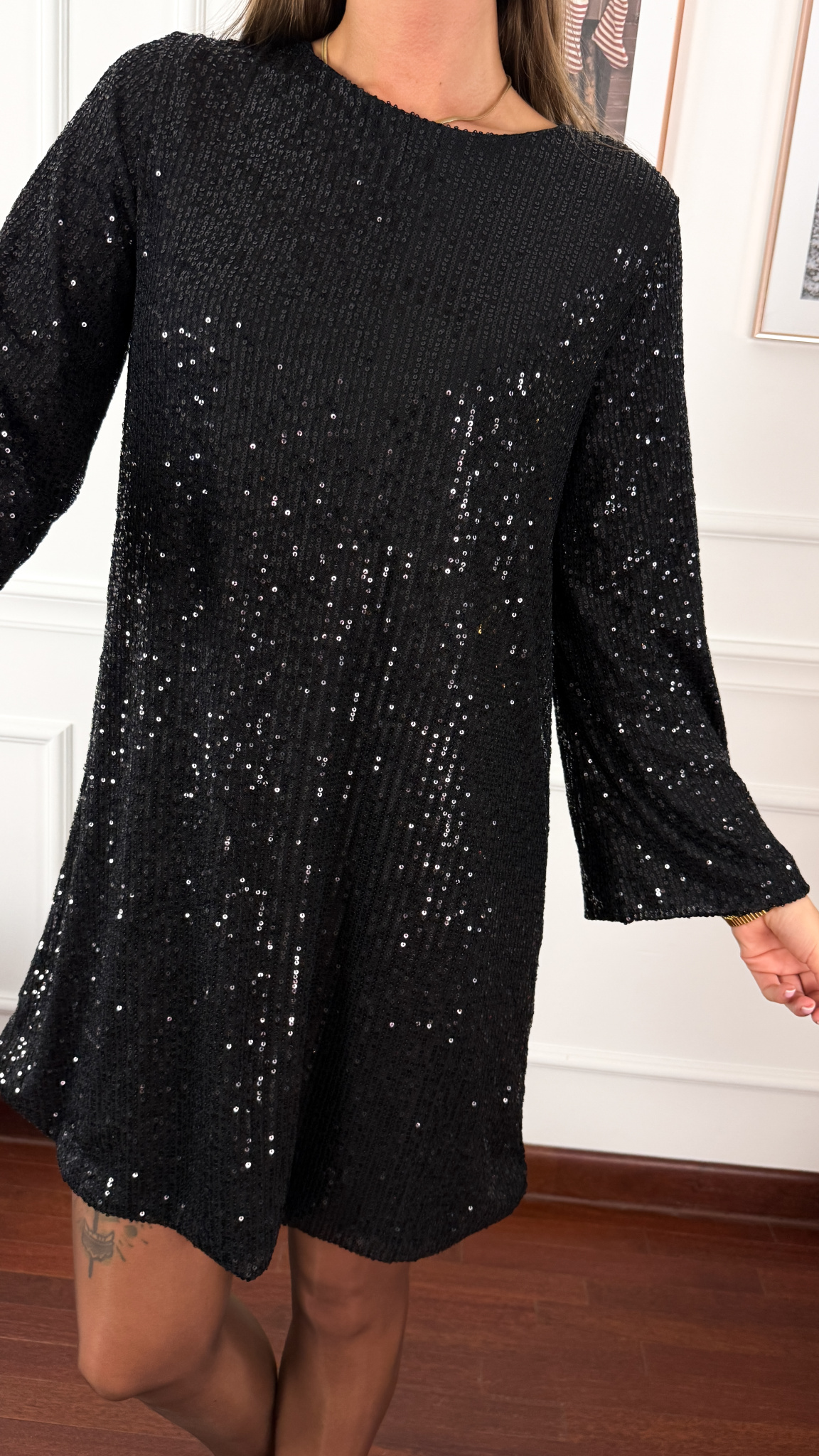 Cekinowa sukienka Julia czarna