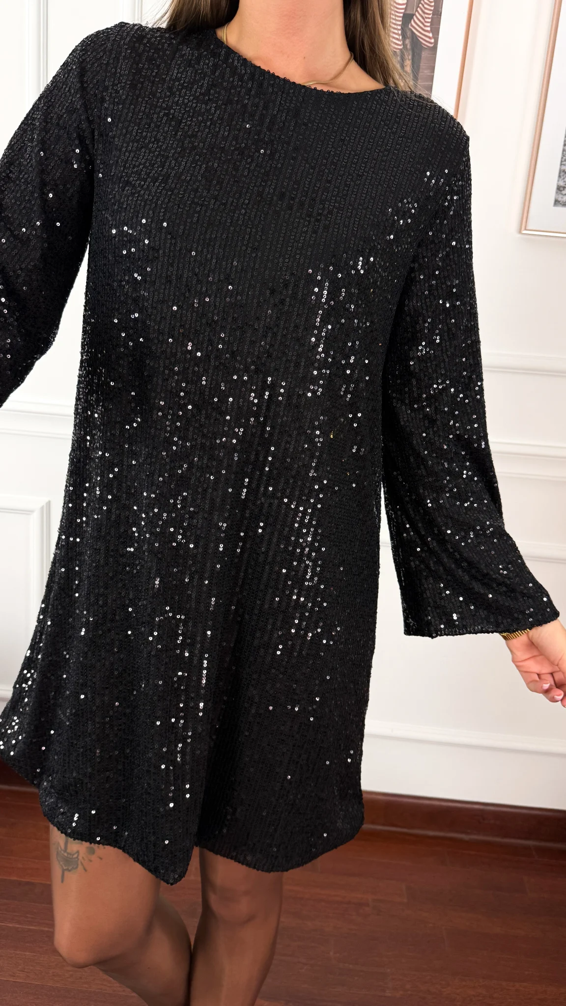 Cekinowa sukienka Julia czarna