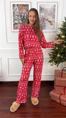 Bawełniana piżamka Santa renifery