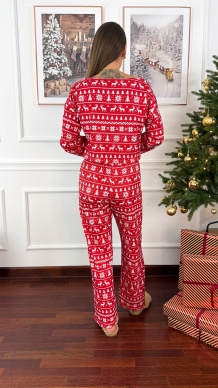 Bawełniana piżamka Santa renifery