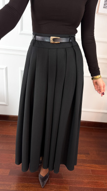 Wiskozowa spódnica maxi Tessa czarna